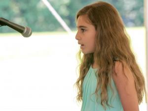 Sarah Freih performed songs for attendees.