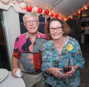 Stan Mills and Linda Darr enjoy the festivities.