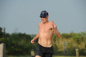 Rick Poppleton wins the 5K masters race. DAVE FREDERICK PHOTO