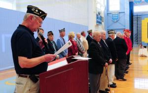 American Legion Post 17 Cmdr. Ed Bergen explained the significance of National POW/MIA Day. DAN COOK PHOTO