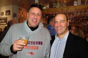 Touch of Italy co-owner, scholarship foundation co-founder and trustee Bob Ciprietti, left, enjoys one of the competition cocktails with friend Khalil "Doc" Saliba. BOB YESBEK PHOTO