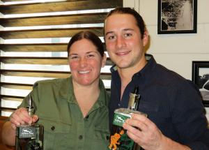 Fork + Flask barkeep Ginger Breneman and Mac Payne from The Starboard bar are justifiably proud of their custom concoctions. BOB YESBEK PHOTO