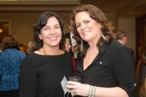 Rehoboth Beach Commissioner Kathy McGuiness shares a moment with Kelly Kelb. DBCC