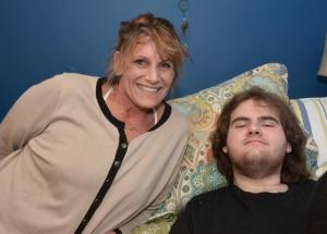 Kyle’s mother, Stephanie, spends most of her time caring for her son.