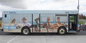 New advertising is aimed at enticing people to use public transportation. NICK ROTH PHOTO