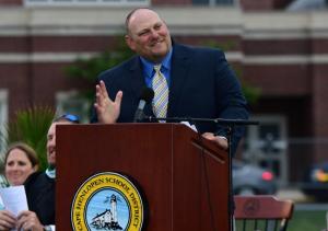 2017 commencement speaker Scott Kammerer speaks from his experience that you can achieve anything if you put your mind to it. DAN COOK PHOTO