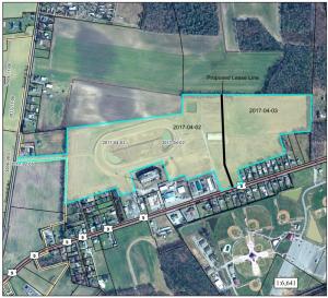 The location of the proposed Clean Bay Renewables facility includes a parcel that was a harness race track off Route 9 east of Georgetown. PLUS GRAPHIC