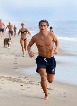 DBP rookie Jake Kaiser wins the 0.8-mile run.