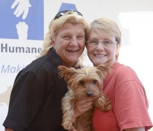 Katie Handy and Gwen Osborne are taking Elvis home!