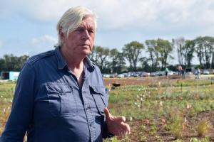 Piet Oudolf, a Dutch author and renowned garden designer and horticulturist, visited Delaware Botanic Gardens at Pepper Creek in early September to oversee the first plantings for the meadow garden.