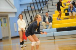 Emily Lamb, the libero on the backline, had 23 digs in the game versus IR.