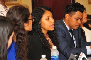 Itzel Serrano, a Delaware State University Dreamer, discusses DACA the day the Trump administration announced it would rescind the program. SUBMITTED PHOTO