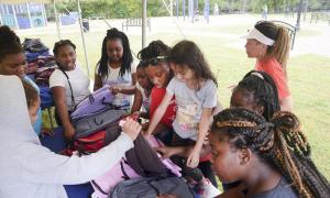 Looking for their favorite color book bag.