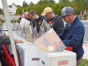 There were plenty of records to choose from at the festival.