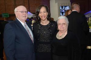 Chatting at the event are (l-r) Joe Conaway, U.S. Congresswoman Lisa Blunt Rochester and Joann Conaway. Starry, Starry Night