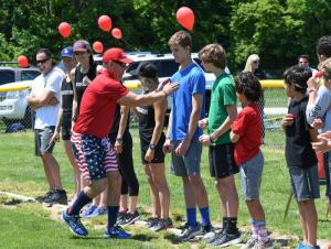 Organizer Chip Thompson picked the teams for the competition.