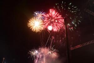 Post concert fireworks topped off the evening of country music.