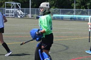 Marlee Geppert, a Cape rising junior, works out at the Champions Field Hockey Camp.