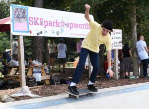 Dillon Ruane, 14, rides a rail.
