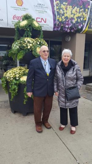 Warren, left, and Jane Ellan Golde at the Communities in Bloom Symposium in Alberta, Canada. SUBMITTED PHOTO
