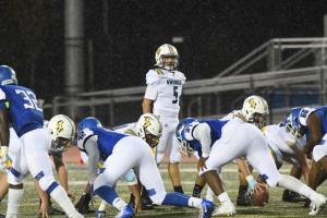 Merek Harrigan-Ferro gets the start at quarterback and plays great.
