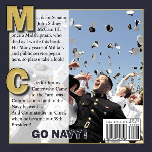 The back cover shows U.S. Navy graduates tossing their hats in celebration.