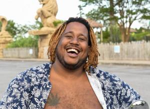 Jason Lopez works Jungle Jim’s by day and Dewey by night as a bouncer. A Lineman for Life, Jason rolls large and in charge. DAVE FREDERICK PHOTO