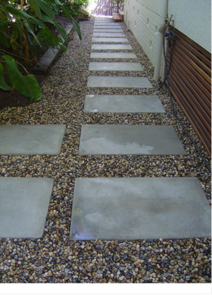 Having a couple of feet of graveled bed around the outside house wall is an ideal way to make a home fire-resistant.