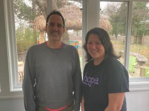 Milton Theatre Director Fred Munzert, and board member Annette Babich are excited about the venue’s upcoming construction efforts. RYAN MAVITY PHOTO
