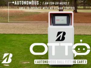 The OTTO is Bridgestone’s new robotic golf ball-fitting machine. Once in place, the device records three drives and recommends the best Bridgestone golf ball for the tester.
