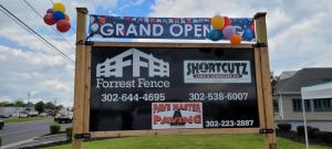 Forrest Fence, Shortcutz Landscaping and Pavemaster Paving are now open at 28537 Dupont Blvd., Millsboro.