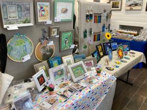 Arts and crafts displays at Milton Arts Guild’s Spring Fling.