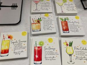 Hand-painted coasters by artist Pauline Powell at Milton Arts Guild’s Spring Fling April 29.