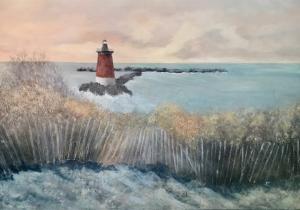 "Vivid Breakwater" by Kathy Casey, Cape Artists.