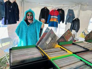 Damien Napoli of record store Obscurology, based in New York City, has been attendance the past seven years.