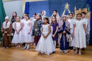 The children's choir of St. Jude the Apostle Catholic Church entertained a full house during the church's annual nativity pageant. Participants (not in order) are Elisa Almeida, Bridget Connelly, Sophia Connelly, Claire Connelly, Emma Connelly, Mizael Guevara, Iyanna Johnson, Joseph Ohri, Maria Quintana, Kery Caxtrejo, Krystell Marin, Caleb Clark, Ava Stewart, Mary Bishop and Caroline Krajewski.