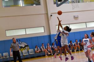 Kha’Nihya Johnson was a dominating player for the Freds, scoring 24 points.