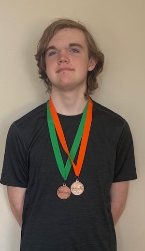 Sussex Academy sophomore Jackson Marine earned fifth place, the highest Sussex Academy score, in the Machines event. Jackson, with classmate Jack Thomas, also placed seventh in the Water Quality event.