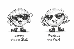 This generated sketch was created based on the original drawing by Ana Morales-Henriquez, a Lewes Elementary School fourth-grader.