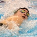 Cape's Romy Stancofski swims to a sixth place finish in the finals of the 50 meter freestyle and then scored fifth in the 100 meter freestyle. BY DAN COOK