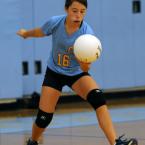 Beacon's Abbey Derrickson serves an ace. BY DAN COOK