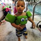 Leo Barr, 3, awaits the WLSL. BY DAN COOK