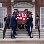 The honor guard carries the casket of Vice President Joe Biden's son, Beau Biden. BY JOEY MELVIN