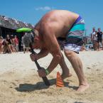 Touch of Italy's Peter Scioli follows the rules and keeps his head on the bat. BY DENY HOWETH