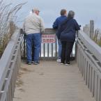 All dune crossovers in Bethany Beach restricted folks from getting onto the beach. BY NICK ROTH