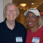 Lewes residents Virginia Reime, left, and Gene Tadlock said Hillary Clinton may not be perfect, but are scared of a Donald Trump presidency.