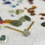 A necklace sits among Sashary’s collection of sea glass. NICK ROTH PHOTO