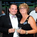 Board member Donna West poses with Board Chair Chris Berg. DAN COOK PHOTO