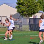 Defender Hannah Jones plays close defense.