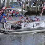 Community Bank sponsored boat No. 3, a 22-foot Tahoe. On board are Jack and Sue Riddle and Ford and Robin Verdery.